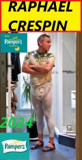 Crespin raphael en couche culotte pampers baby dry 2